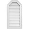 Ekena Millwork Octagonal Top Surface Mount PVC Gable Vent w/ 2"W x 1-1/2"P Brickmould Frame, 14"W x 26"H GVPOT14X2602SF - alternate 1